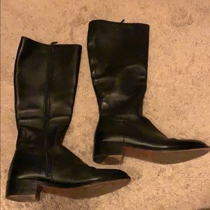 Paraboot French made black riding boot.